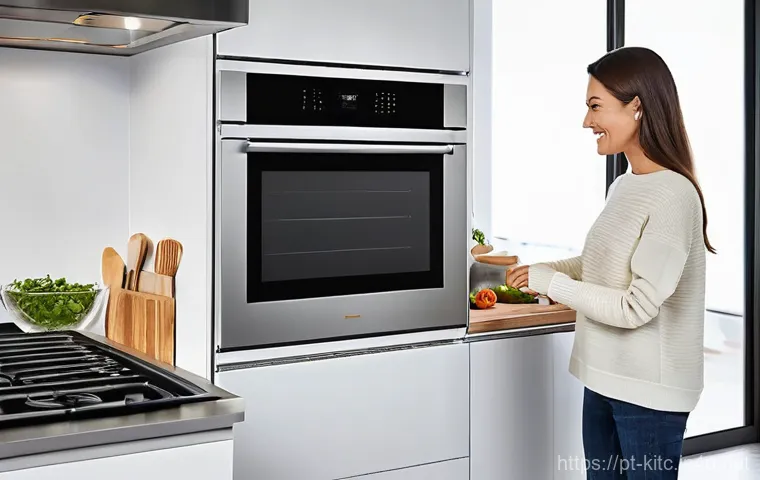 스마트 조리 도구의 장점 - **Prompt 1: The Intuitive Smart Kitchen Chef**
"A bright, contemporary kitchen with minimalist d...