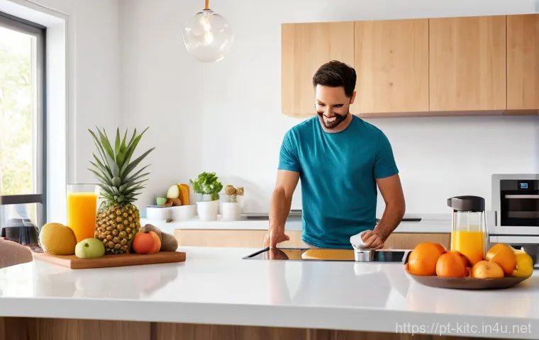 스마트 조리 도구의 장점 - **Prompt 1: The Intuitive Smart Kitchen Chef**
"A bright, contemporary kitchen with minimalist d... 스마트 조리 도구의 장점 - **Prompt 1: The Intuitive Smart Kitchen Chef**
"A bright, contemporary kitchen with minimalist d...